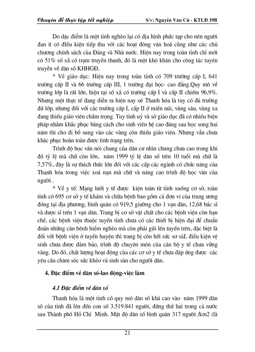 image for page Sự ảnh hưởng của trình độ học vấn đến mức sinh ở tỉnh Thanh Hoá