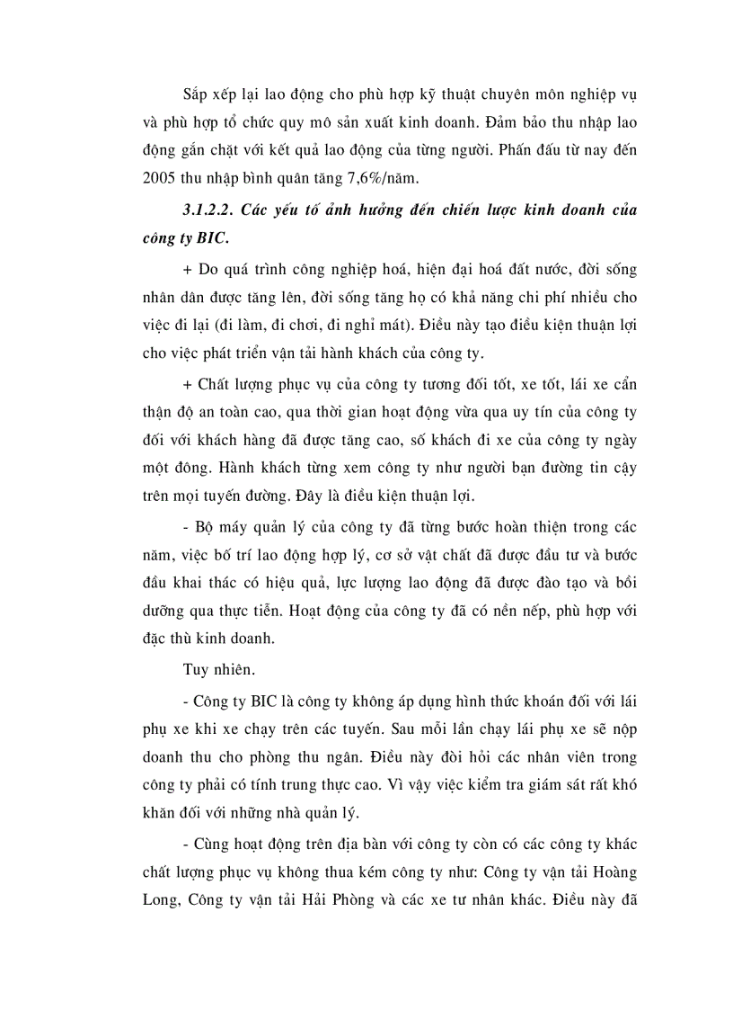 image for page Tên Đề tài Chiến lược nhân lực ở công ty vận tải BIC Việt Nam