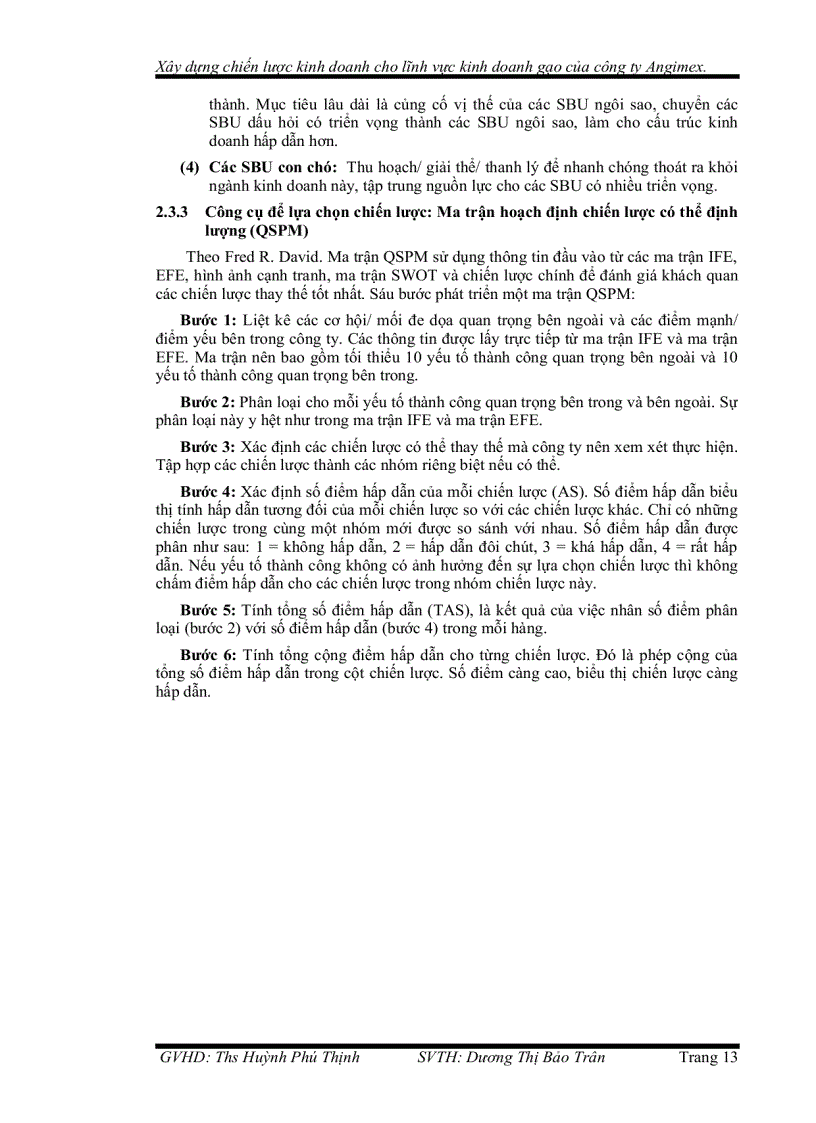 image for page Xây dựng chiến lược kinh doanh cho lĩnh vực kinh doanh gạo của công ty Angimex giai đoạn 2006 2010