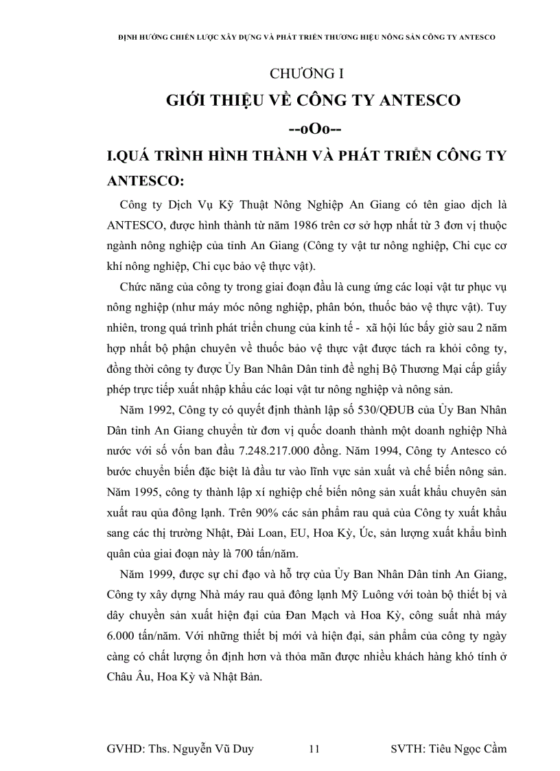 image for page Định hướng chiến lược xây dựng và phát triển thương hiệu cho hàng nông sản Công ty Antesco