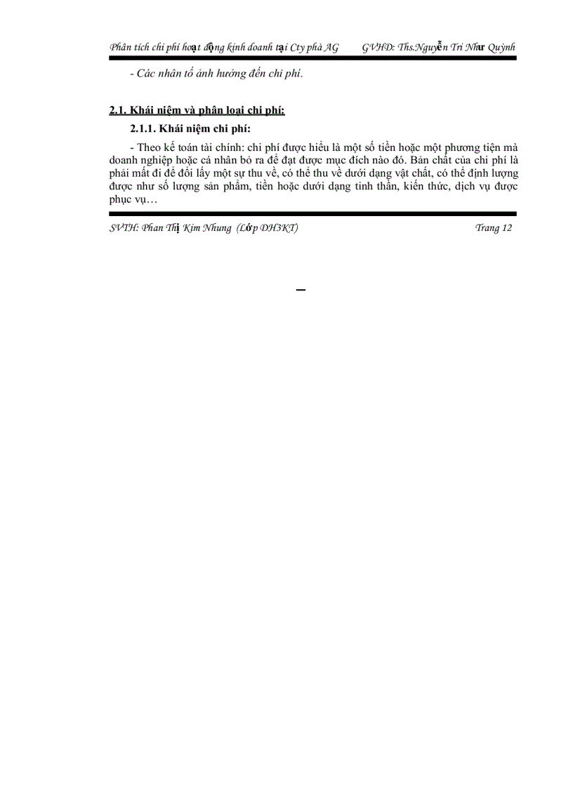 image for page Phân tích chi phí hoạt động kinh doanh tại công ty Phà An Giang