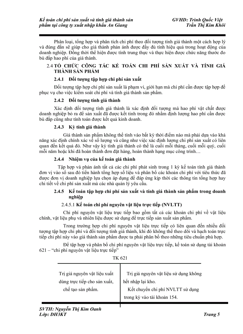 image for page Kế toán chi phí sản xuất và tính giá thành sản phẩm gạo tại công ty xuất nhập khẩu An Giang