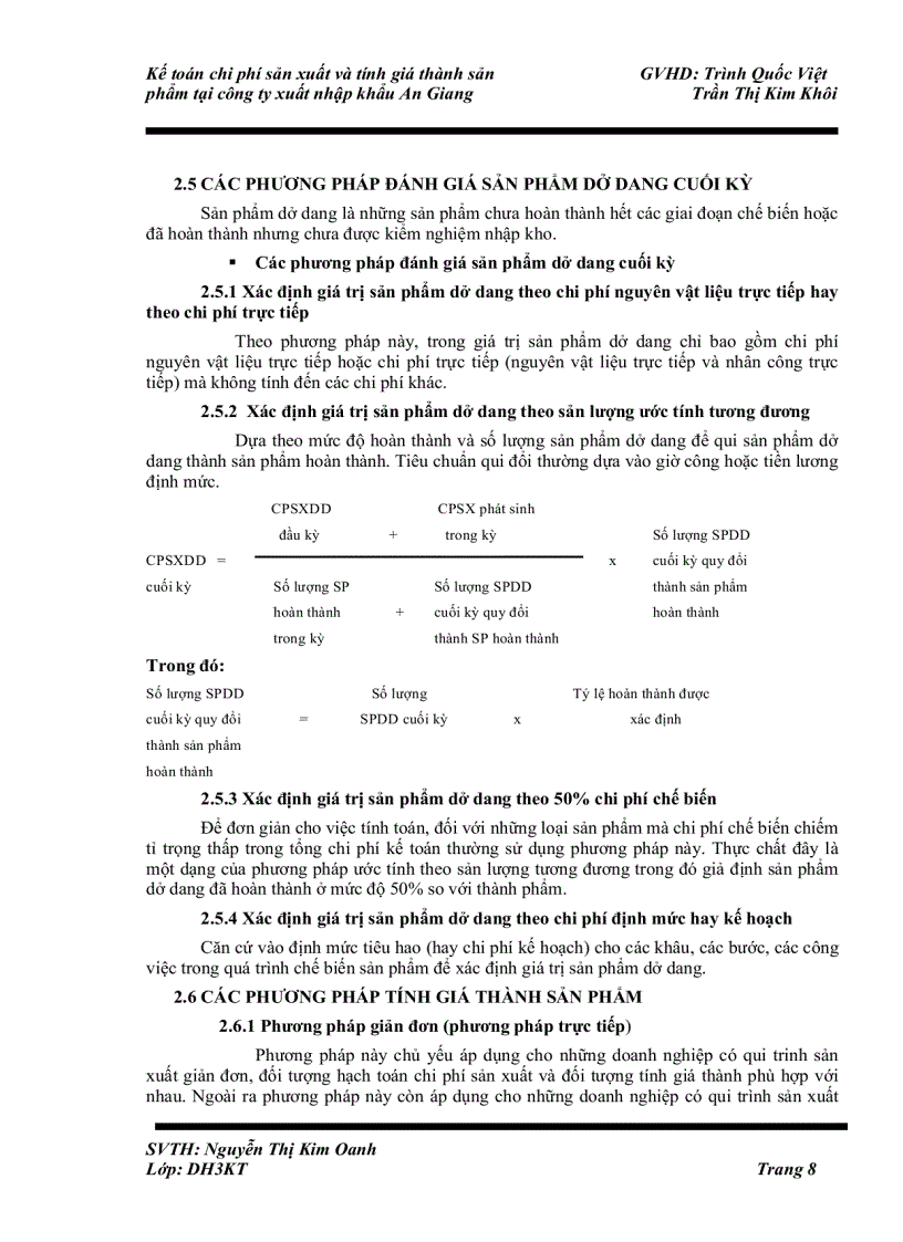 image for page Kế toán chi phí sản xuất và tính giá thành sản phẩm gạo tại công ty xuất nhập khẩu An Giang