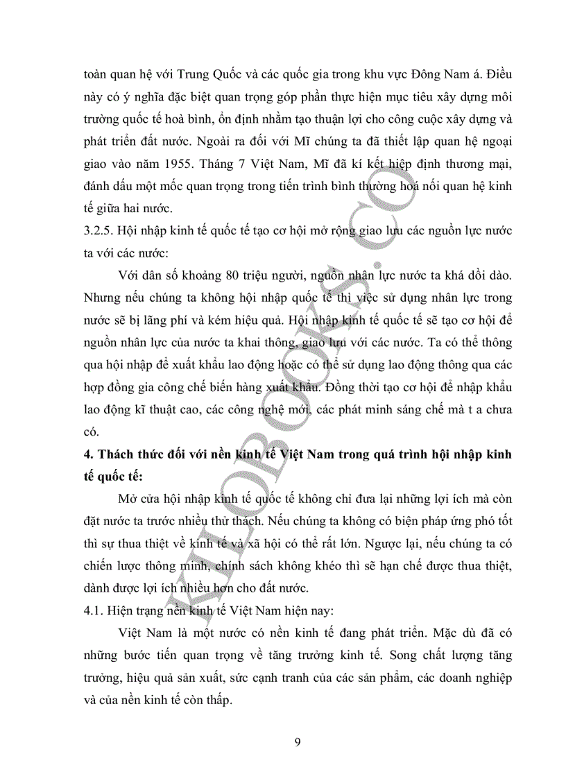 image for page Hội nhập kinh tế quốc tế và những thách thức đối với Việt Nam