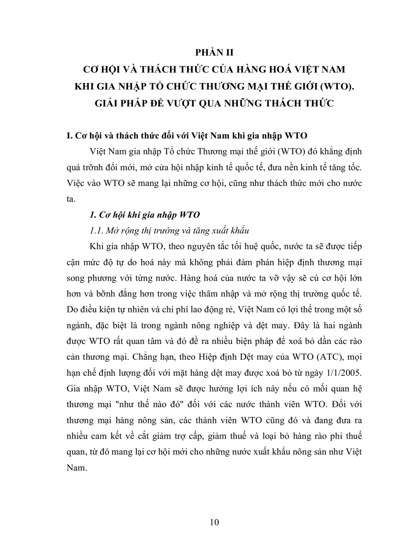 image for page Những cơ hội thách thức hàng hoá Việt Nam khi gia nhập Tổ chức thương mại thế giới WTO Giải pháp để vượt qua những thách thức