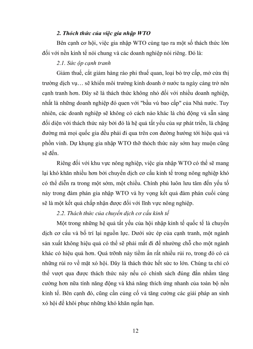 image for page Những cơ hội thách thức hàng hoá Việt Nam khi gia nhập Tổ chức thương mại thế giới WTO Giải pháp để vượt qua những thách thức
