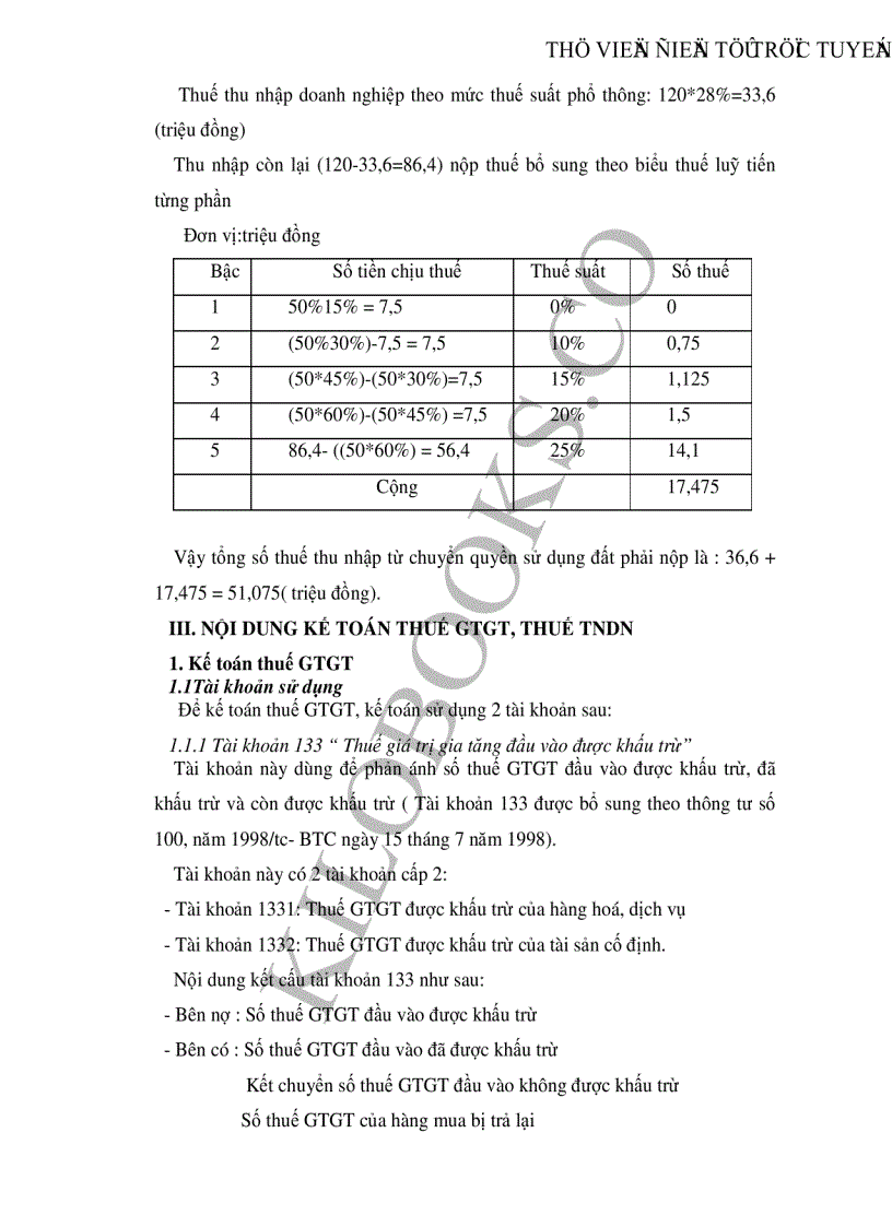 image for page Hoàn thiện công tác kế toán thuế Giá trị gia tăng và thuế Thu nhập doanh nghiệp tại Công ty may 40