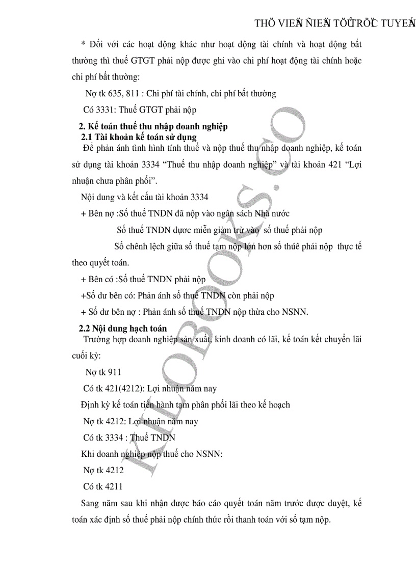 image for page Hoàn thiện công tác kế toán thuế Giá trị gia tăng và thuế Thu nhập doanh nghiệp tại Công ty may 40