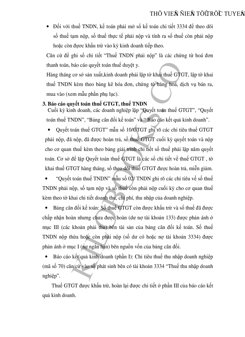 image for page Hoàn thiện công tác kế toán thuế Giá trị gia tăng và thuế Thu nhập doanh nghiệp tại Công ty may 40
