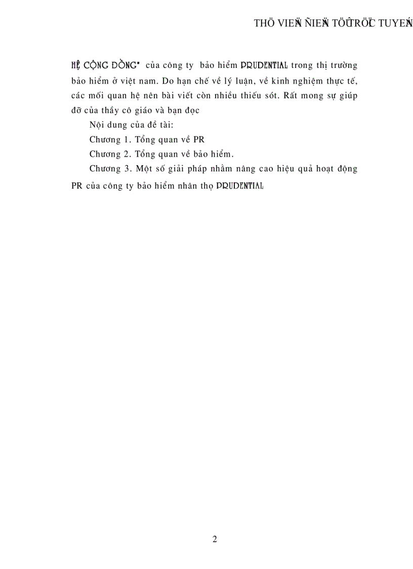image for page Một số giải pháp nhằm nâng cao hiệu quả hoạt động PR Public Relations Quan hệ cộng đồng cho công ty bảo hiểm nhân thọ Prudential