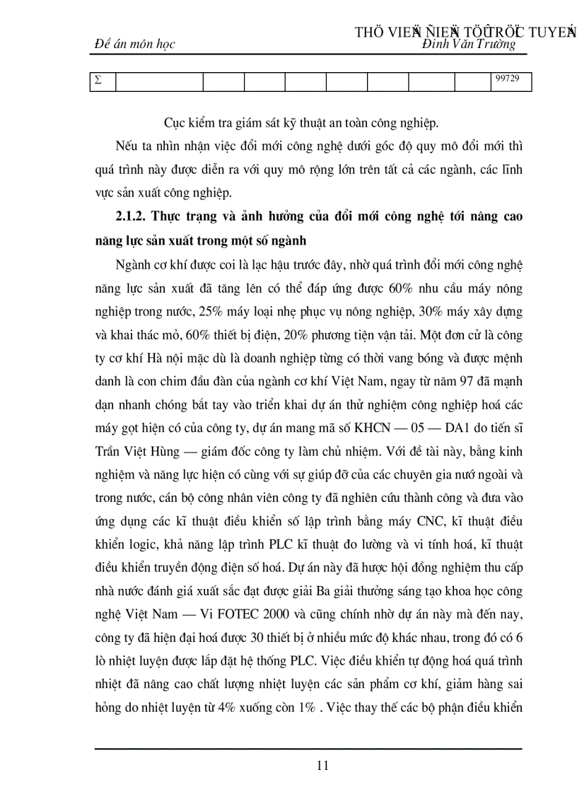 image for page Thực trạng và giải pháp cho vấn đề đổi mới công nghệ ở Việt Nam