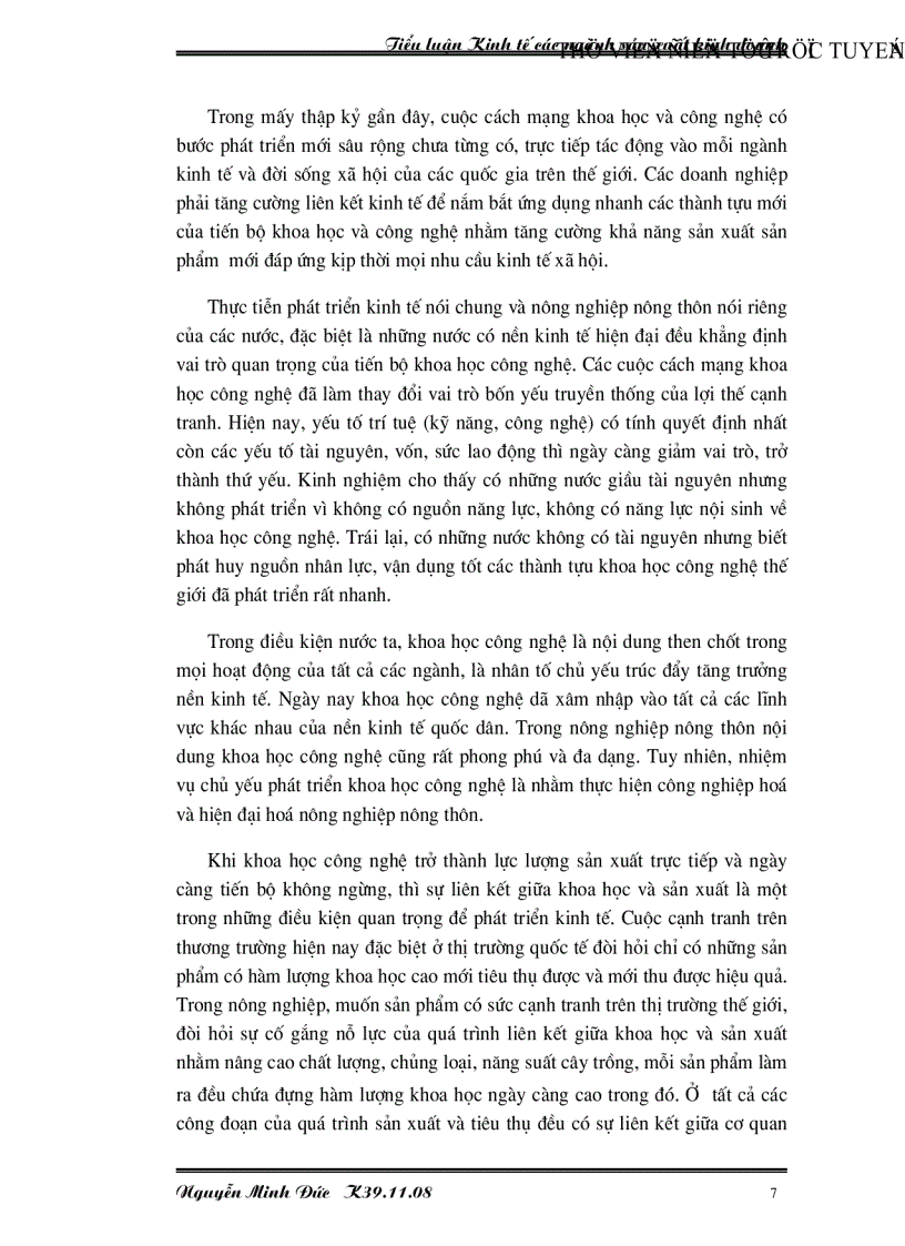 image for page Tăng cường quan hệ liên kết giữa khoa học và sản xuất của hộ gia đình nông dân nước ta