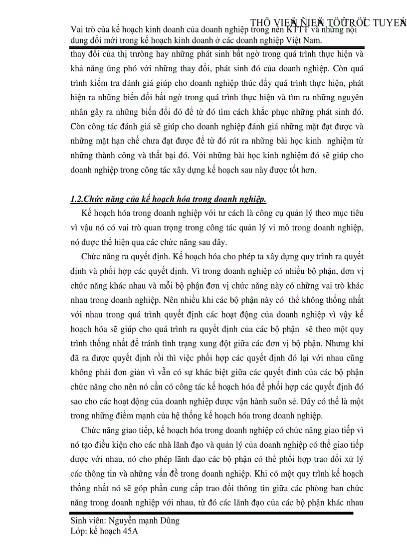 image for page Vai trò của kế hoạch kinh doanh của doanh nghiệp trong nền Kinh tế thị trường và những nội dung đổi mới trong kế hoạch kinh doanh ở các doanh nghiệp Việt Nam