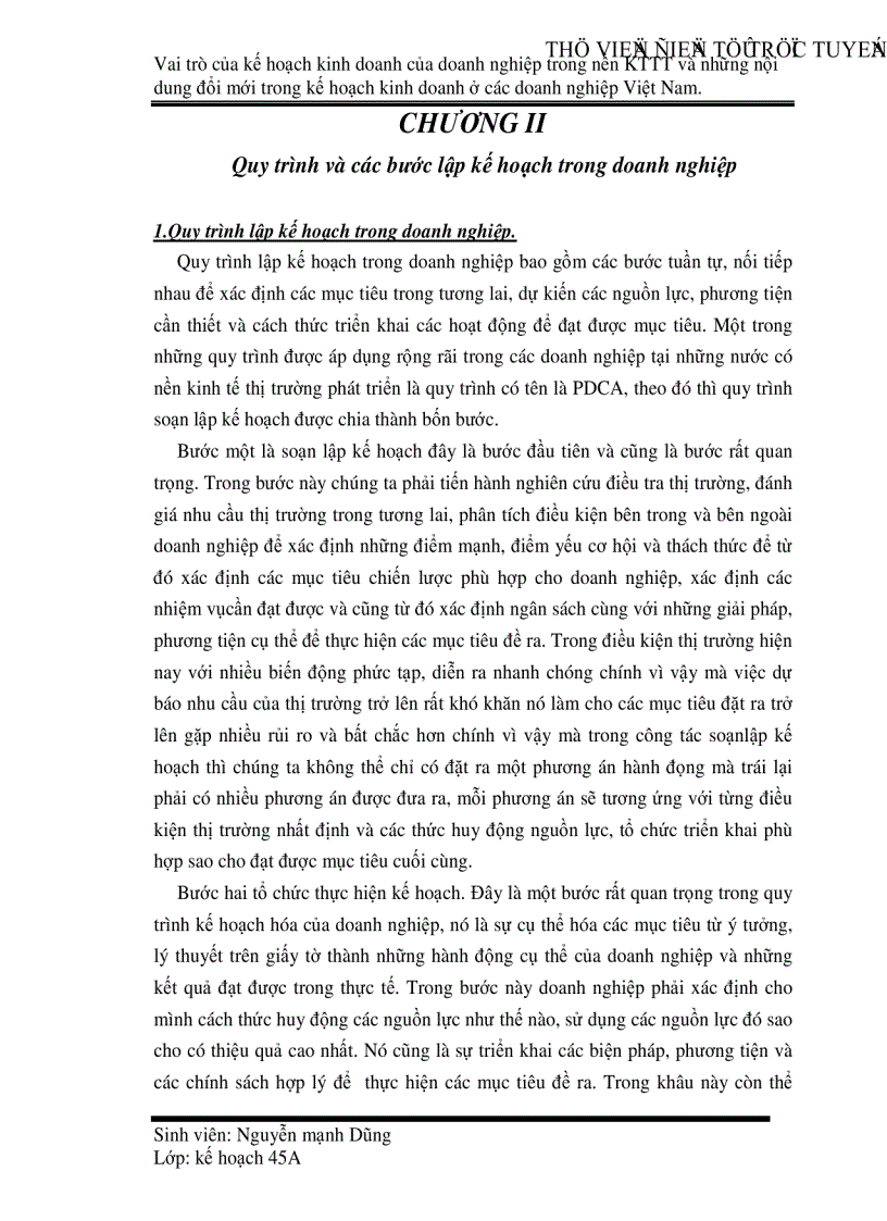 image for page Vai trò của kế hoạch kinh doanh của doanh nghiệp trong nền Kinh tế thị trường và những nội dung đổi mới trong kế hoạch kinh doanh ở các doanh nghiệp Việt Nam