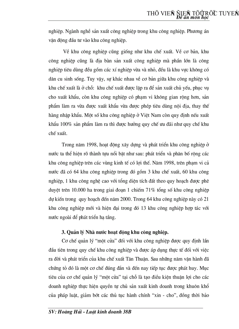 image for page Quy chế thành lập và quản lý hoạt động của các doanh nghiệp trong khu công nghiệp