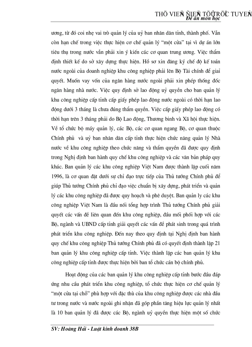 image for page Quy chế thành lập và quản lý hoạt động của các doanh nghiệp trong khu công nghiệp