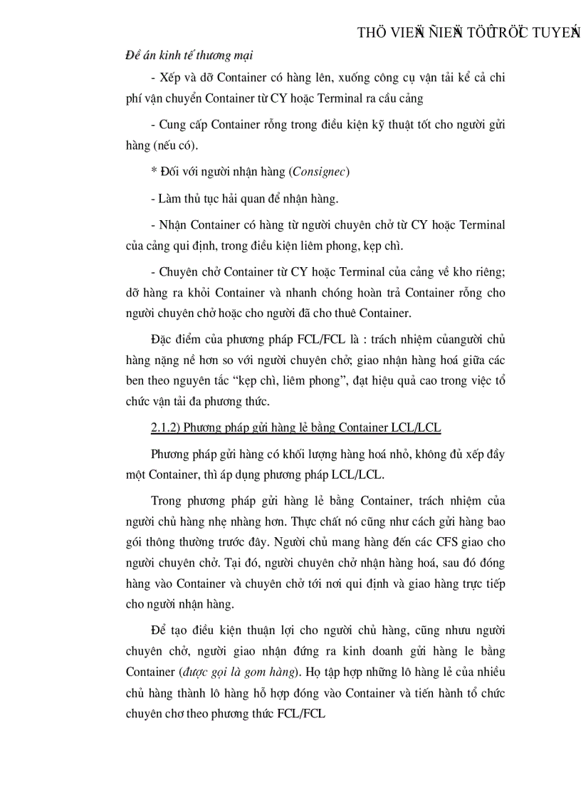 image for page Thực trạng và giải pháp phát triển của quá trình container hoá trong vận tải biển ở Việt Nam