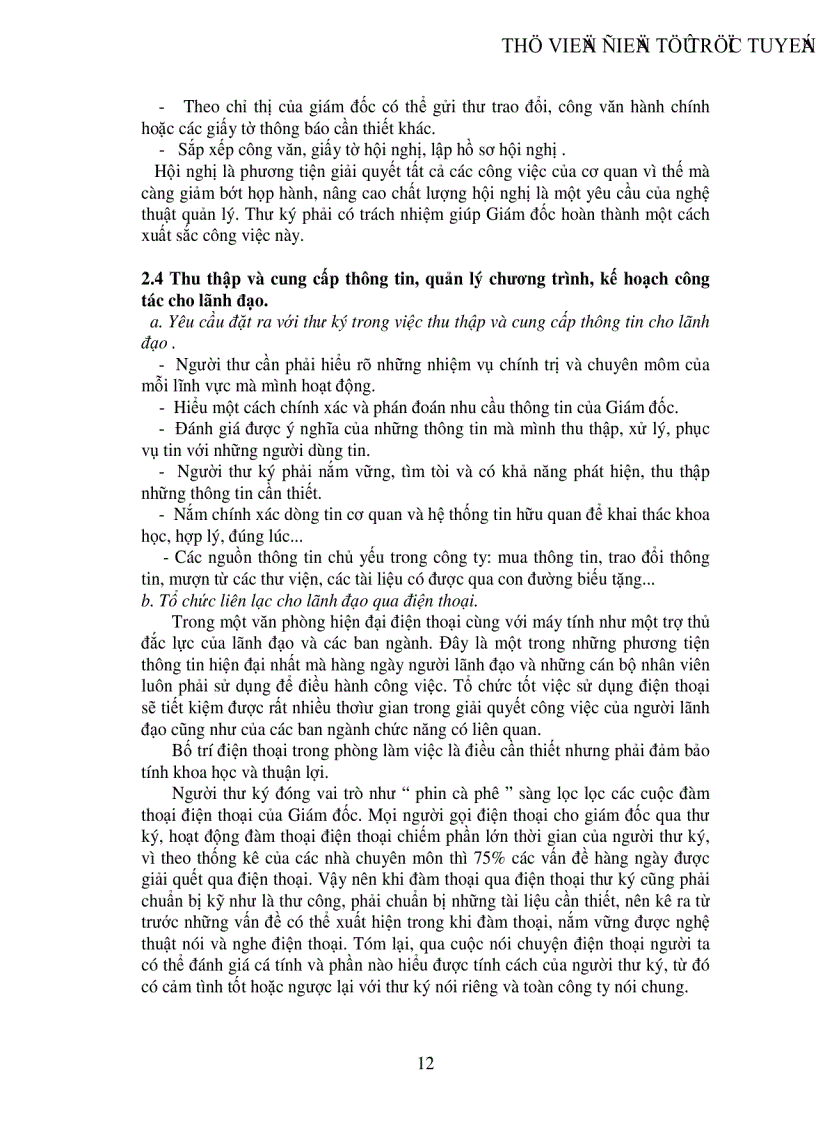 image for page Tình hình thực tế và một số ý kiến nhằm hoàn thiện công tác thư ký văn thư lưu trữ của công ty