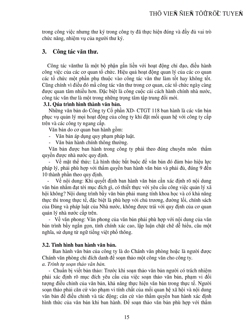 image for page Tình hình thực tế và một số ý kiến nhằm hoàn thiện công tác thư ký văn thư lưu trữ của công ty