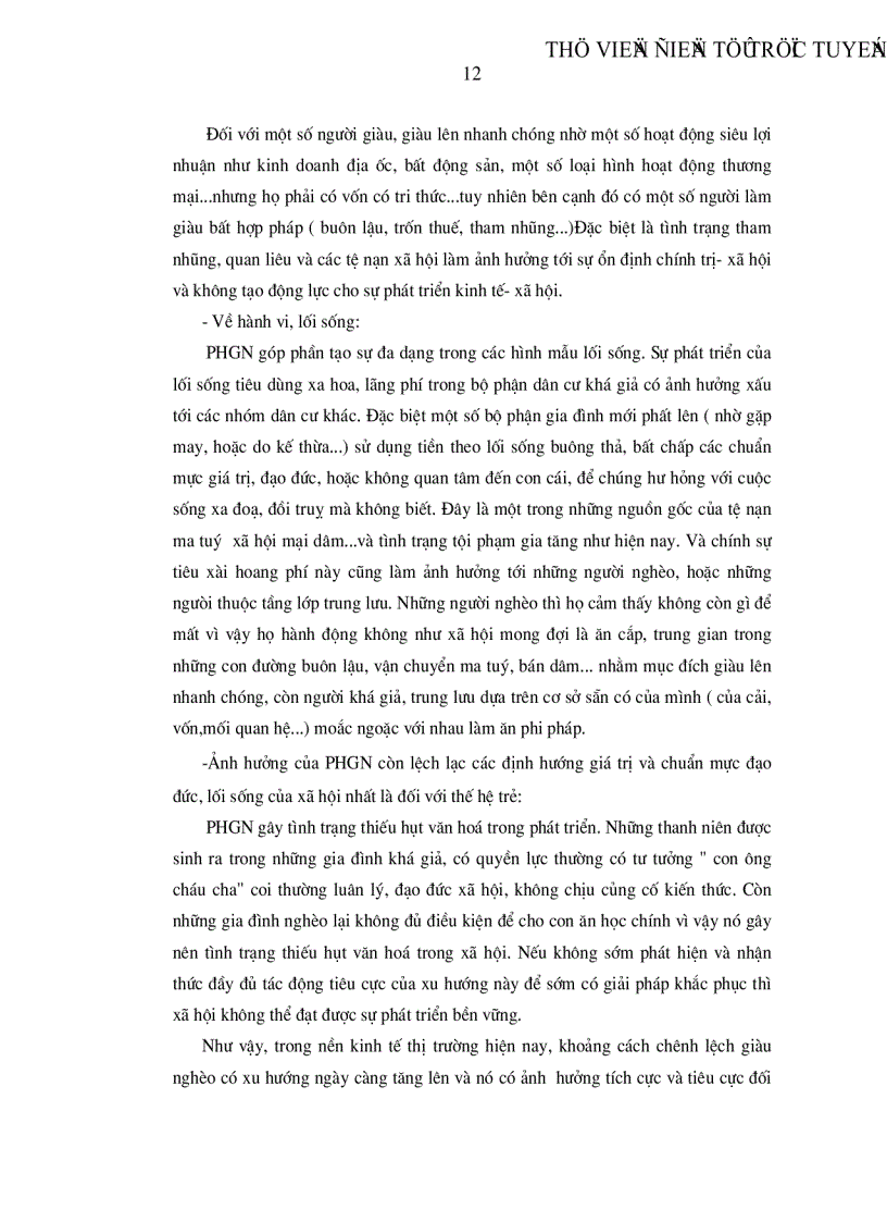 image for page Thực trạng và giải pháp nhằm hạn chế sự phân hóa giàu nghèo ở nước ta hiện nay