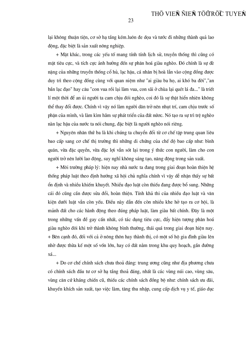 image for page Thực trạng và giải pháp nhằm hạn chế sự phân hóa giàu nghèo ở nước ta hiện nay