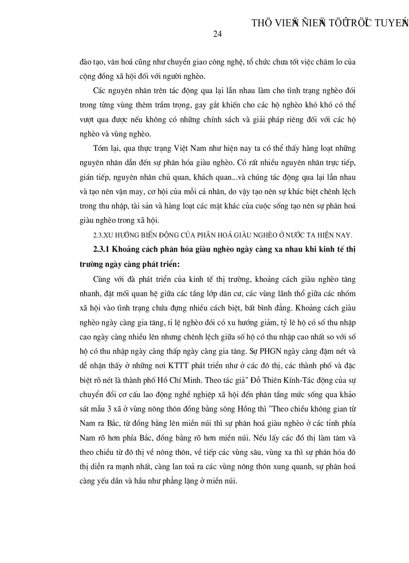 image for page Thực trạng và giải pháp nhằm hạn chế sự phân hóa giàu nghèo ở nước ta hiện nay