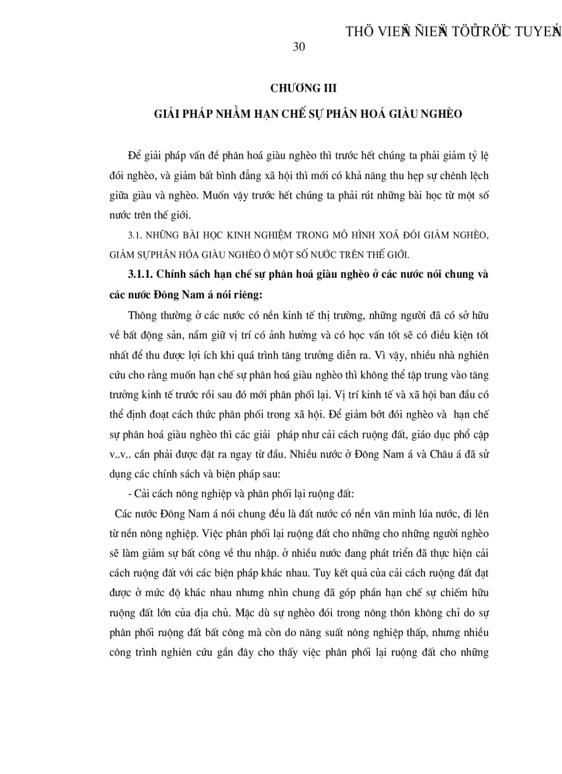 image for page Thực trạng và giải pháp nhằm hạn chế sự phân hóa giàu nghèo ở nước ta hiện nay