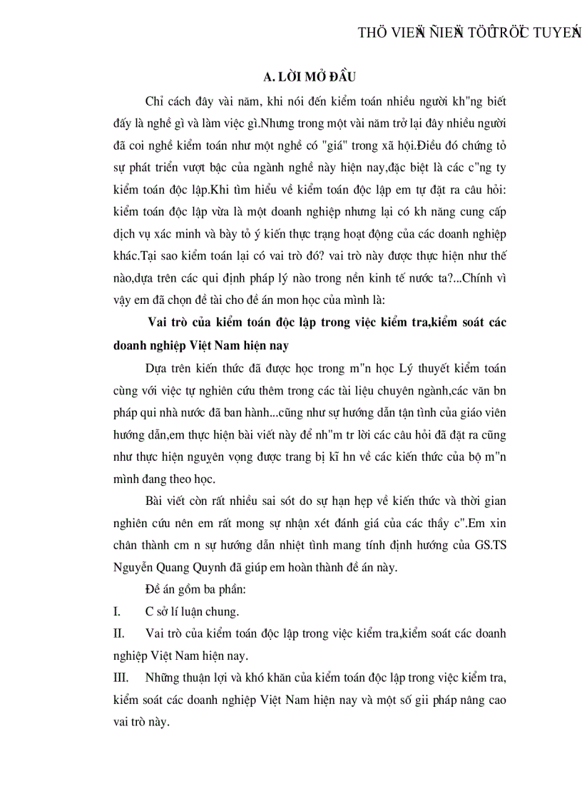 image for page Vai trò của kiểm toán độc lập trong việc kiểm tra kiểm soát các doanh nghiệp Việt Nam hiện nay