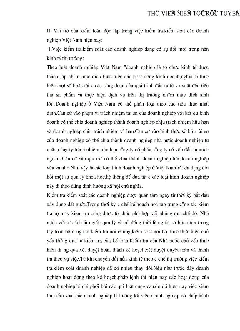image for page Vai trò của kiểm toán độc lập trong việc kiểm tra kiểm soát các doanh nghiệp Việt Nam hiện nay