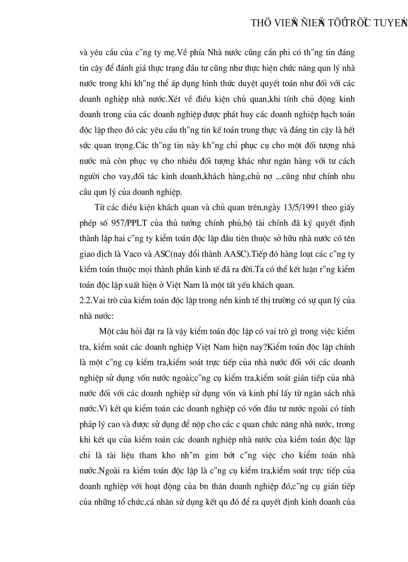image for page Vai trò của kiểm toán độc lập trong việc kiểm tra kiểm soát các doanh nghiệp Việt Nam hiện nay