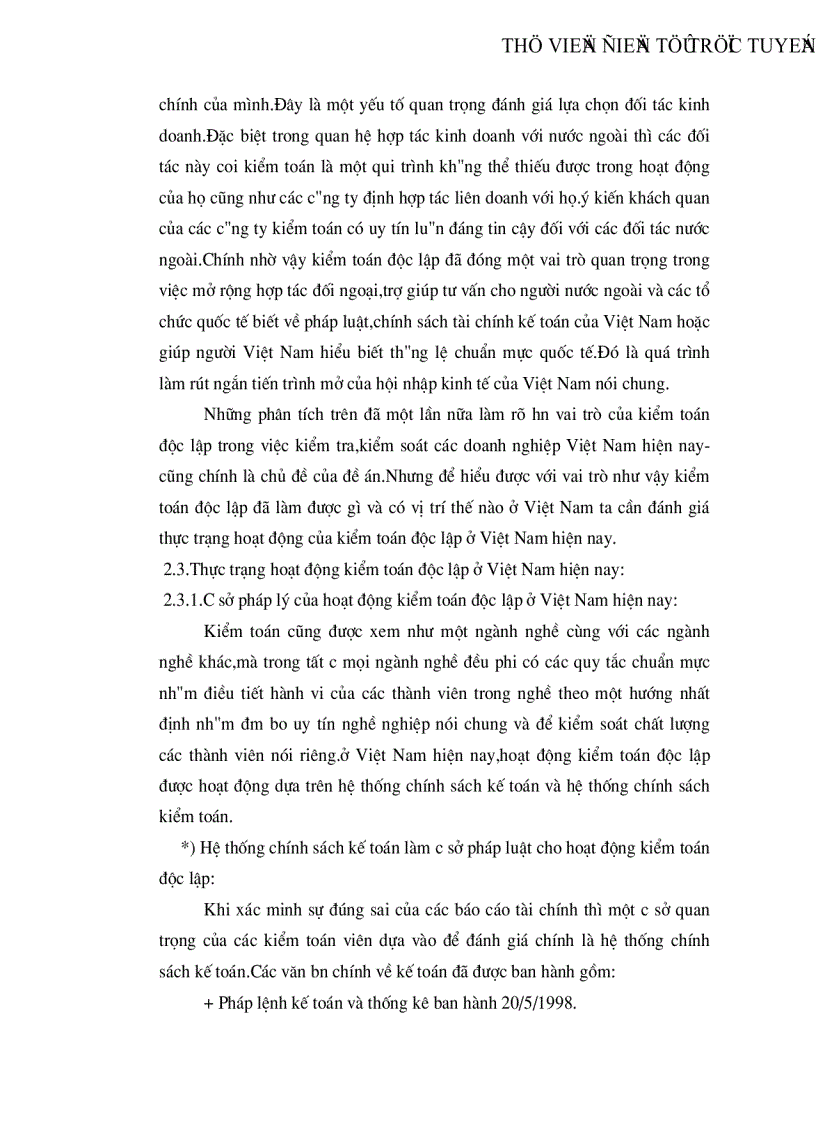 image for page Vai trò của kiểm toán độc lập trong việc kiểm tra kiểm soát các doanh nghiệp Việt Nam hiện nay