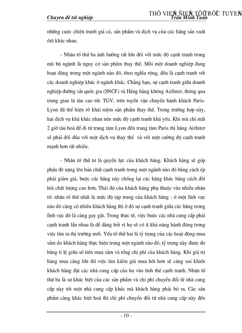 image for page Một số giải pháp marketing nhằm hoàn thiện và nâng cao mức độ thỏa mãn khách hàng của Công ty TM DV Tràng Thi