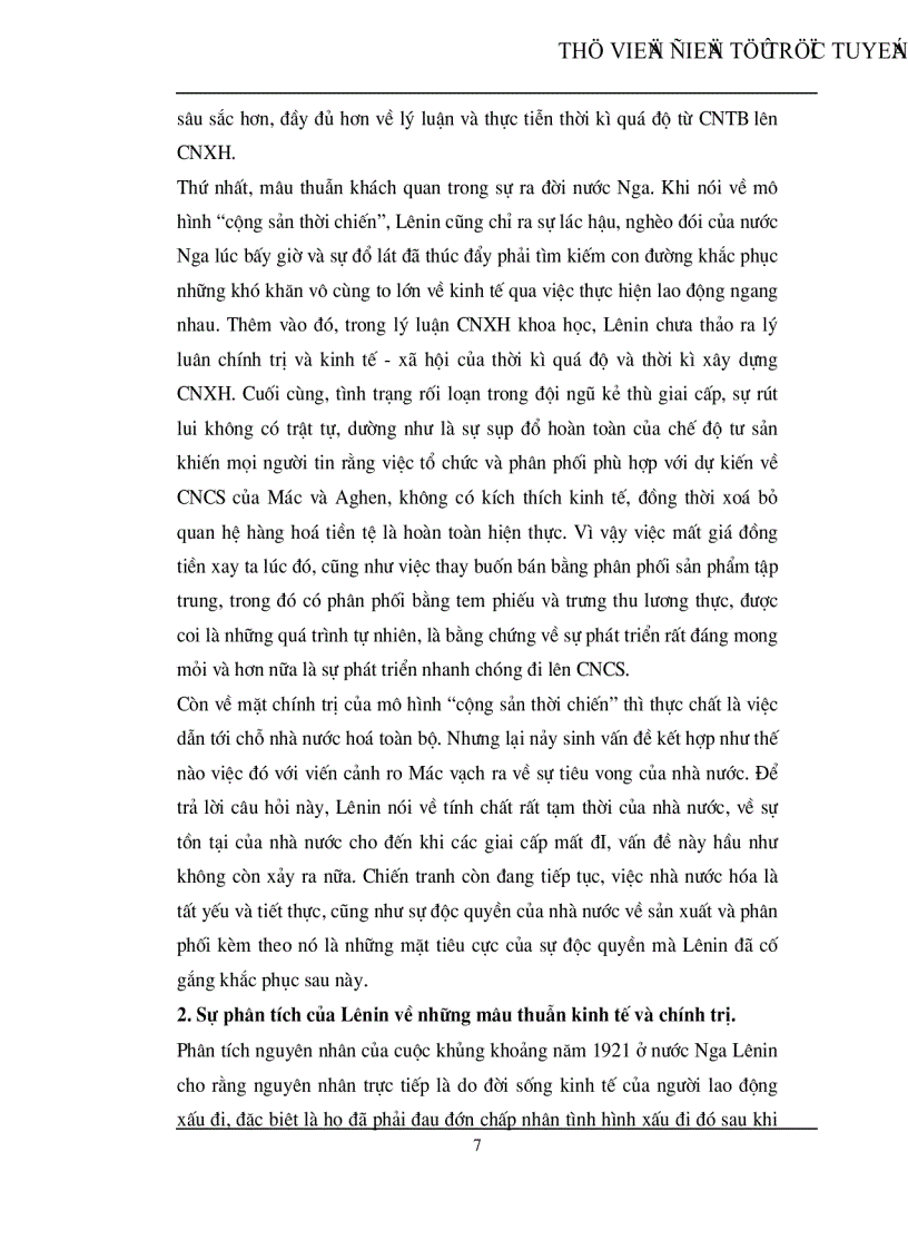 image for page Chính sách kinh tế mới của Lênin và sự vận dụng nó ở Việt Nam