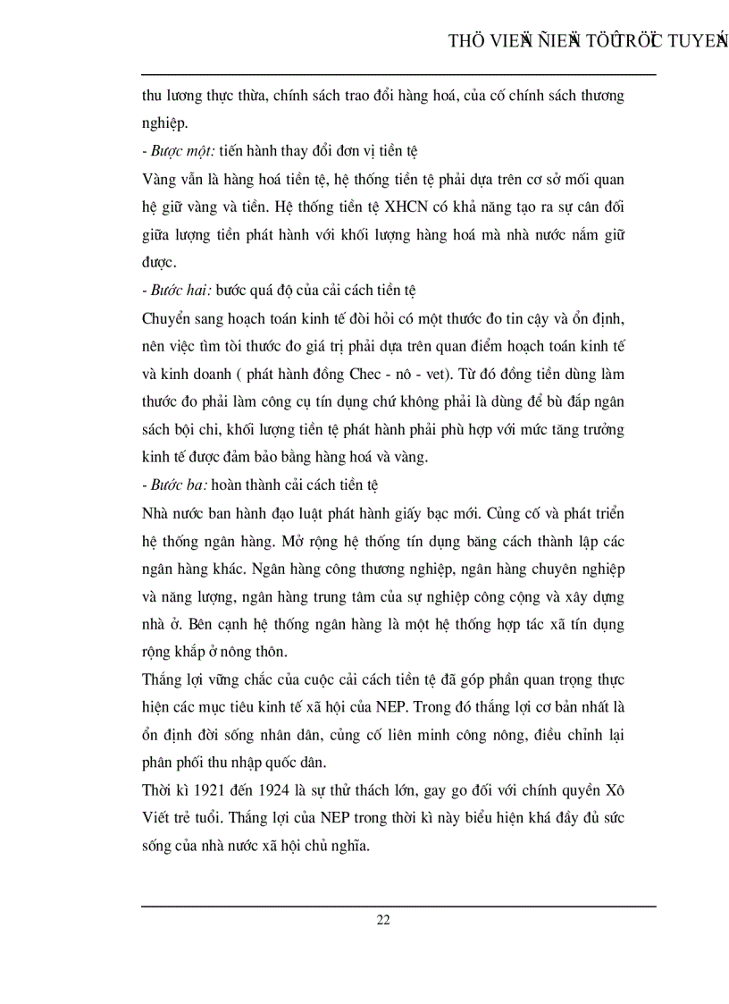 image for page Chính sách kinh tế mới của Lênin và sự vận dụng nó ở Việt Nam