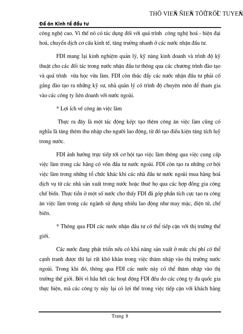 image for page Thực trạng đầu tư phát triển cơ sở hạ tầng kỹ thuật ở Việt Nam trong thời gian qua và một số giải pháp trong thời gian tới nhằm thu hút vốn đầu tư trực tiếp nước ngoài