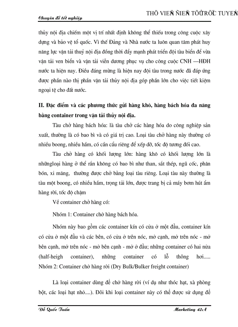 image for page Phân tích các cơ hội thị trường vận chuyển hàng khô hàng bách hóa đa năng bằng đường thủy nội địa của công ty vận tải thuỷ Bắc Nosco