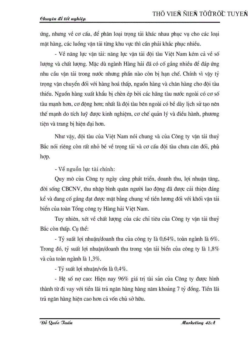 image for page Phân tích các cơ hội thị trường vận chuyển hàng khô hàng bách hóa đa năng bằng đường thủy nội địa của công ty vận tải thuỷ Bắc Nosco