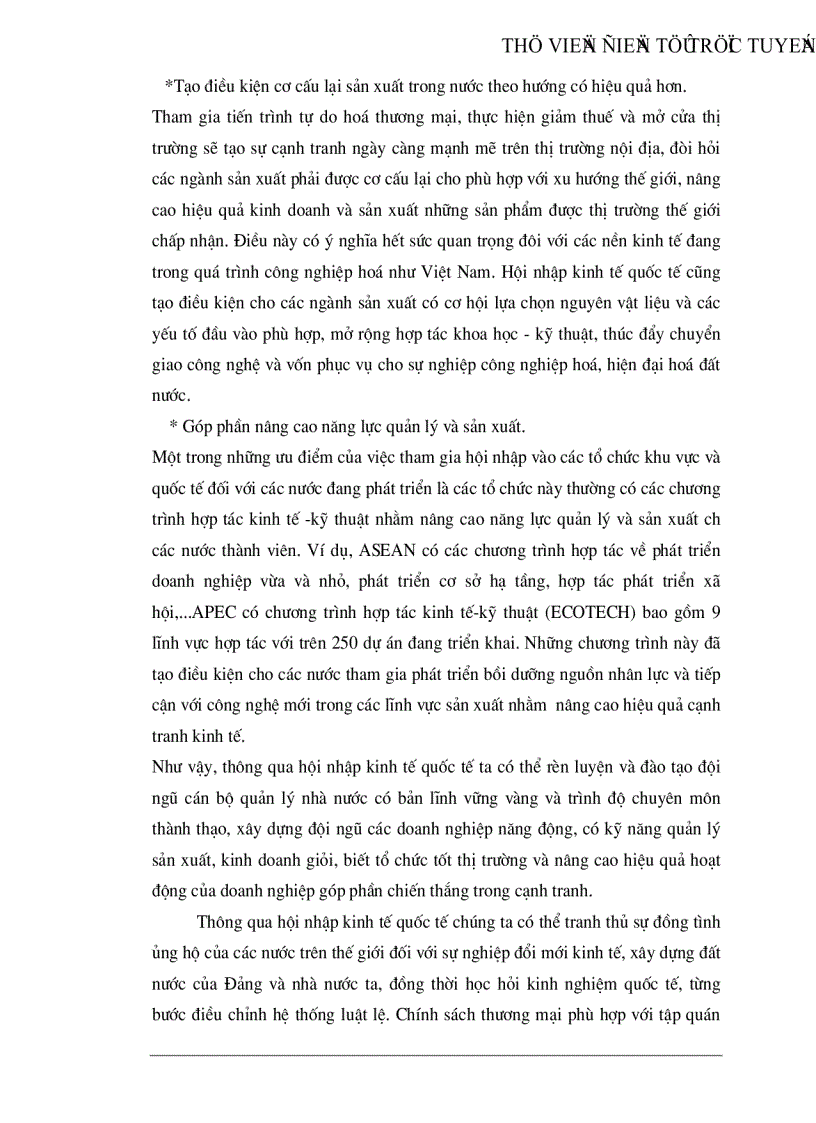 image for page Tự do hóa trong EU và khả năng thâm nhập thị trường EU của hàng hoá Việt Nam