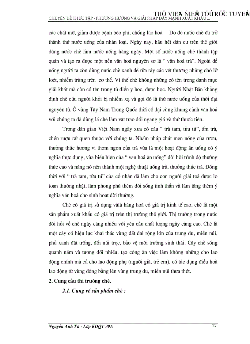 image for page Phương hướng và giải pháp nhằm đẩy mạnh hoạt động xuất khẩu chè tại Tổng Công Ty chè Việt Nam