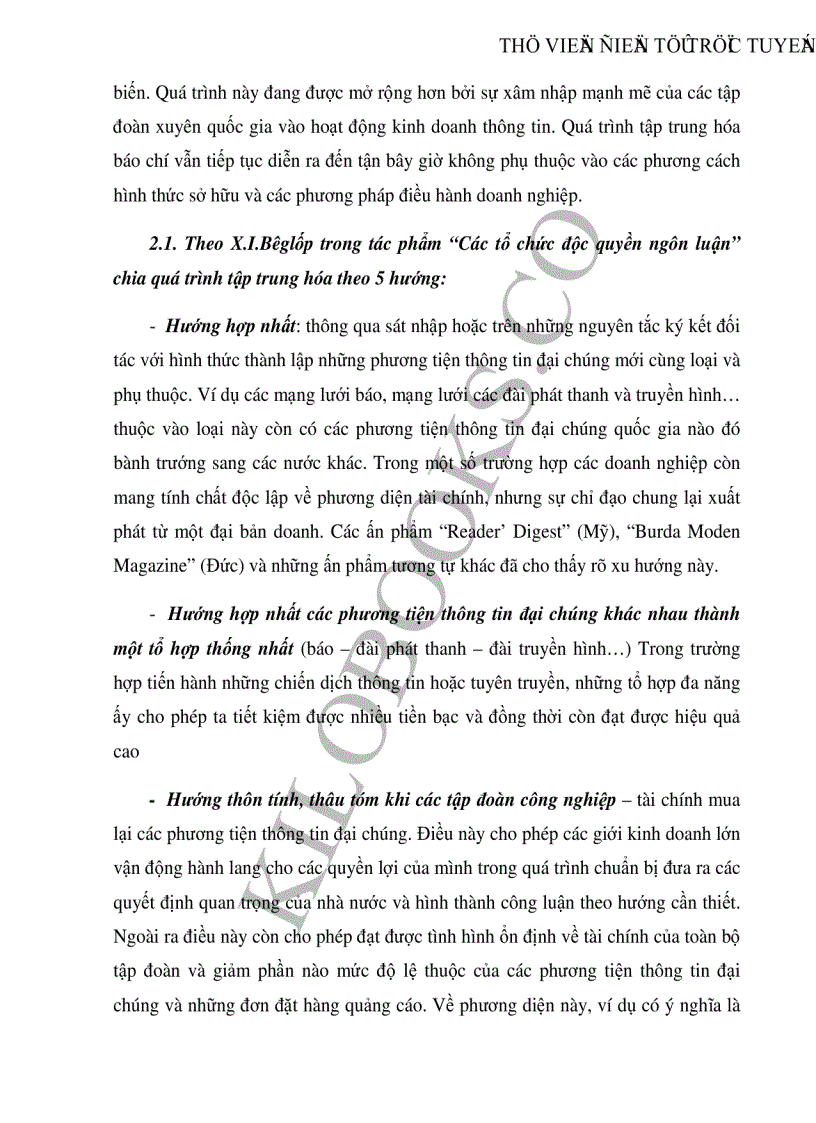 image for page Sự tập trung hóa báo chí ở các nước tư bản chủ nghĩa