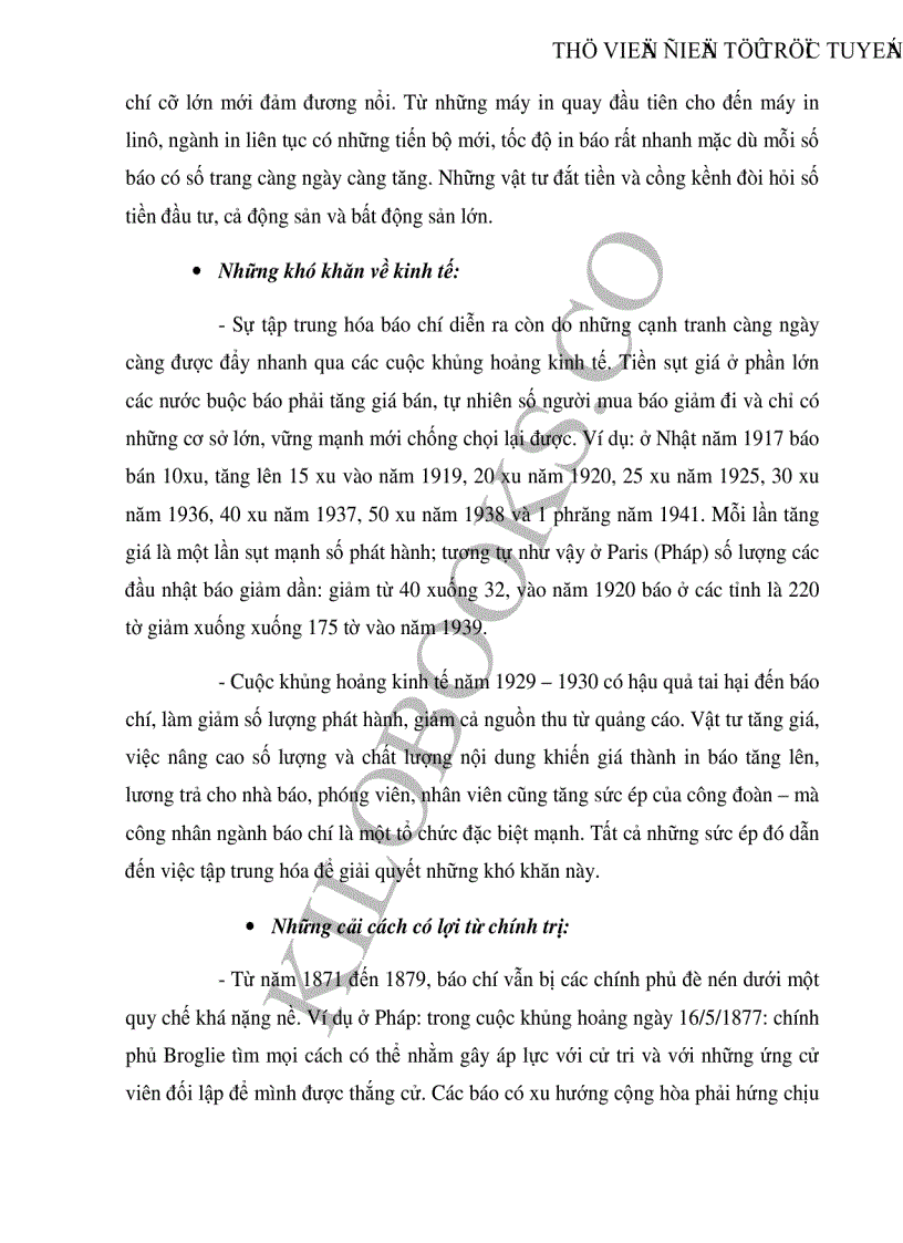 image for page Sự tập trung hóa báo chí ở các nước tư bản chủ nghĩa