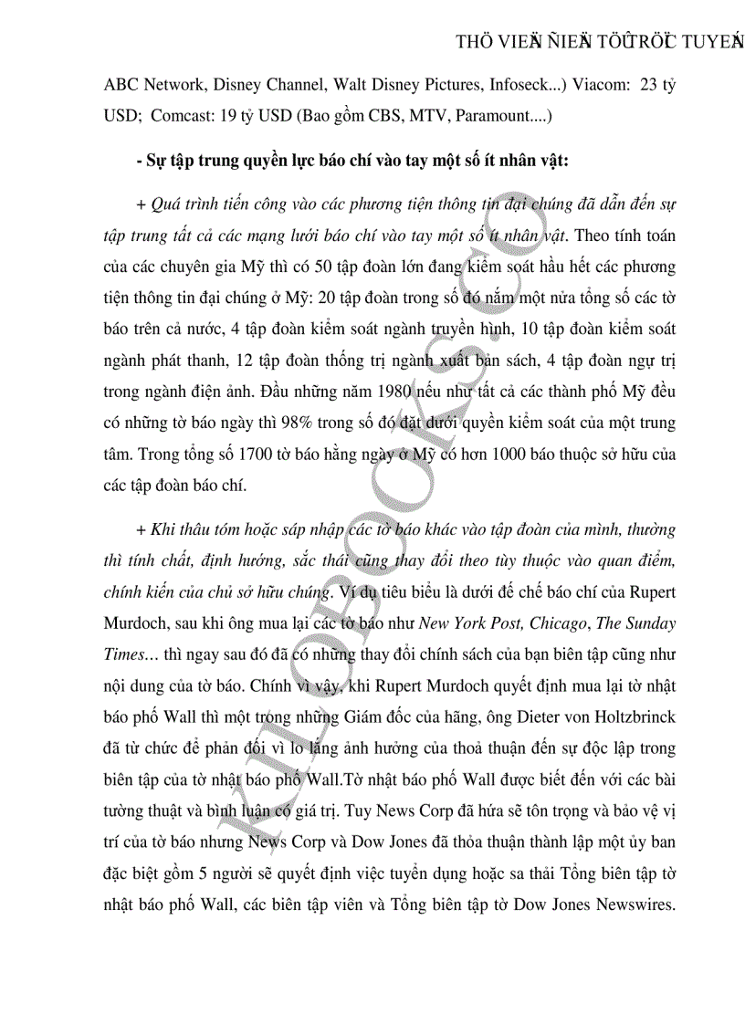 image for page Sự tập trung hóa báo chí ở các nước tư bản chủ nghĩa