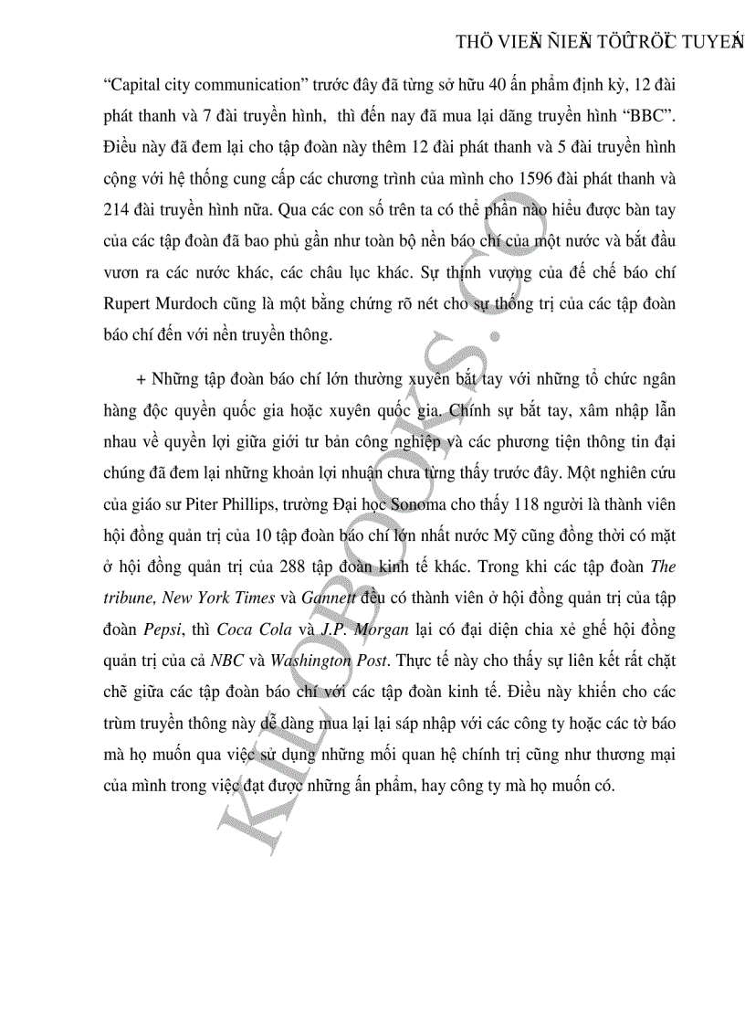 image for page Sự tập trung hóa báo chí ở các nước tư bản chủ nghĩa