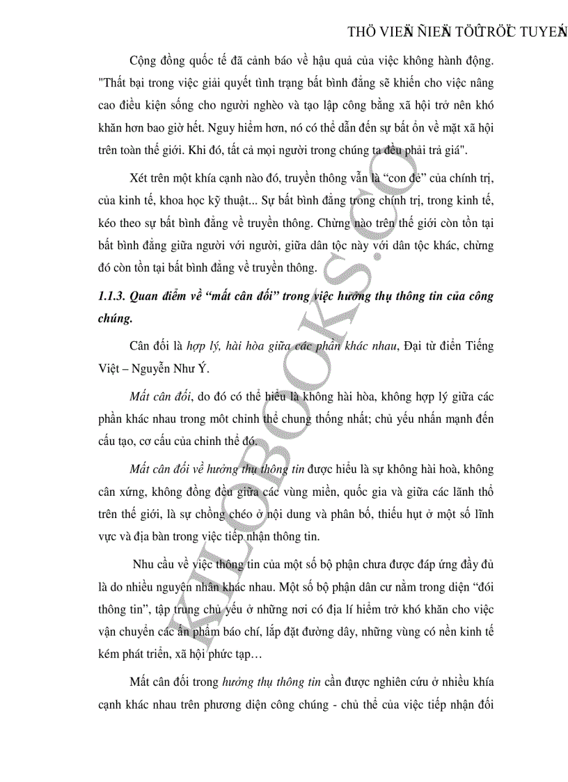 image for page Một số vấn đề lý luận chung về việc hưởng thụ thông tin của công chúng trên thế giới