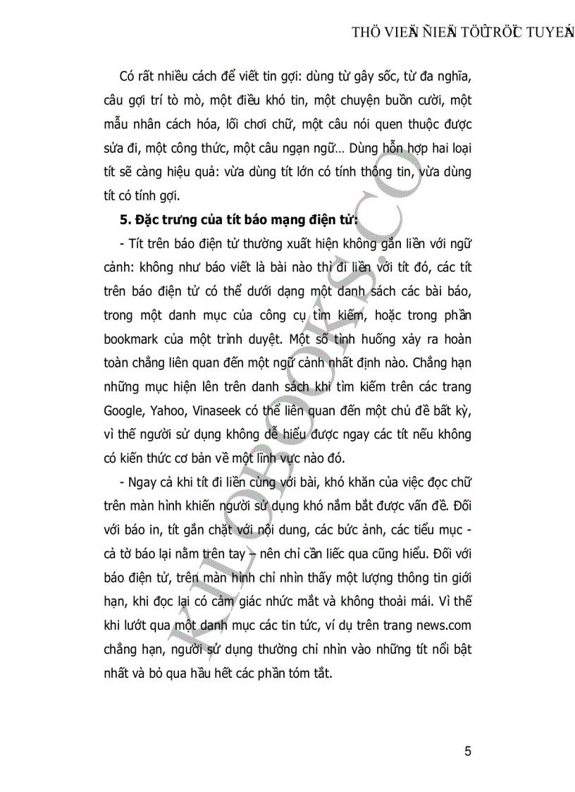 image for page Nghiên cứu khảo sát các cách giật tít trên báo mạng điện tử chỉ ra những ưu điểm và hạn chế
