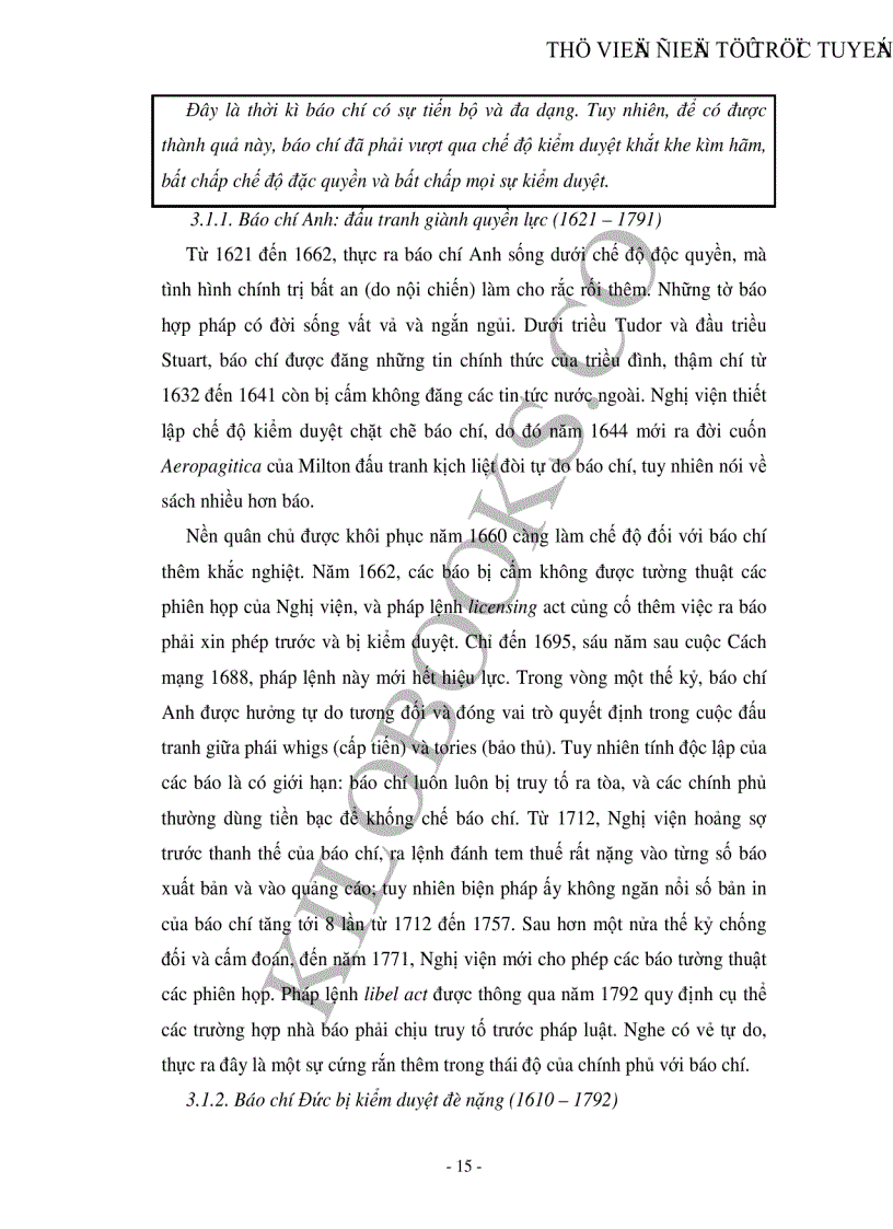 image for page Sự can thiệp của nhà nước tư bản chủ nghĩa đối với báo chí và liên hệ vào Việt Nam