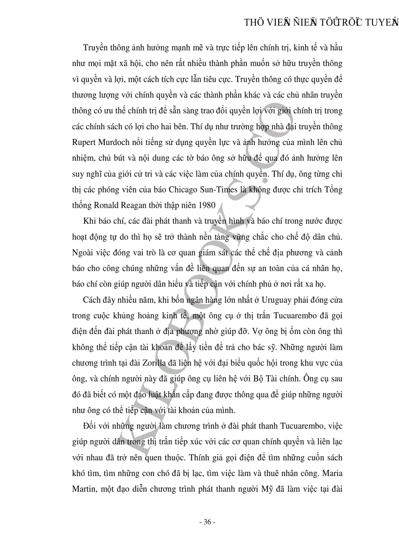 image for page Sự can thiệp của nhà nước tư bản chủ nghĩa đối với báo chí và liên hệ vào Việt Nam