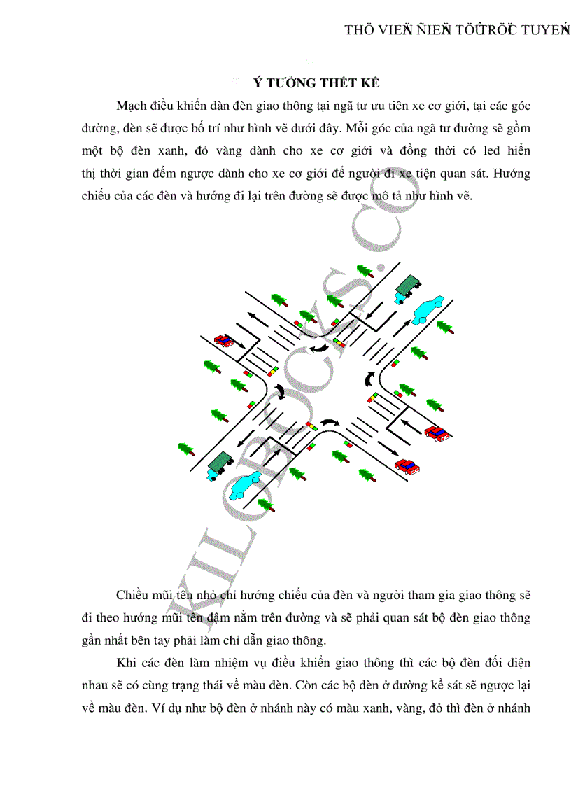 image for page Thiết kế và chế tạo mô hình điều khiển đèn giao thông ngã tư