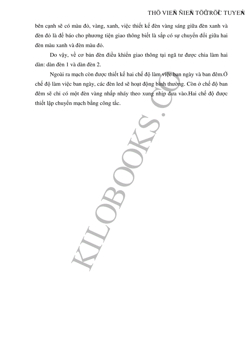 image for page Thiết kế và chế tạo mô hình điều khiển đèn giao thông ngã tư