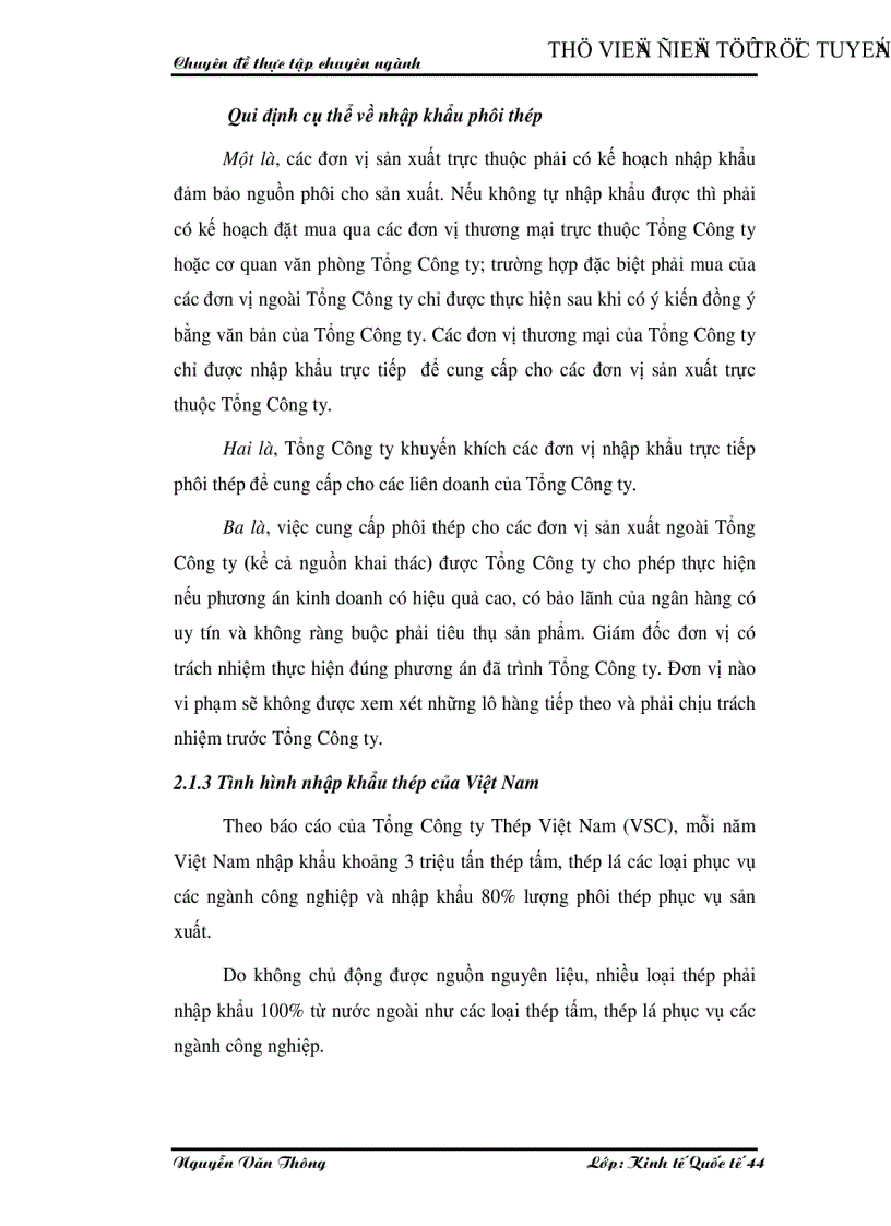 image for page Hoạt động nhập khẩu thép của Công ty Cổ phần Tổng Bách hoá Bộ Thương mại Thực trạng và giải pháp